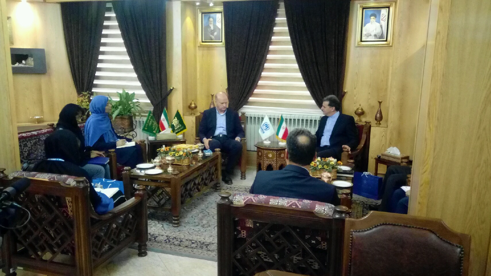 دیدار رئیس کمیساریای عالی سازمان ملل متحد در امور پناهندگان ایران با رئیس نمایندگی وزارت امور خارجه در شمال و شرق کشور