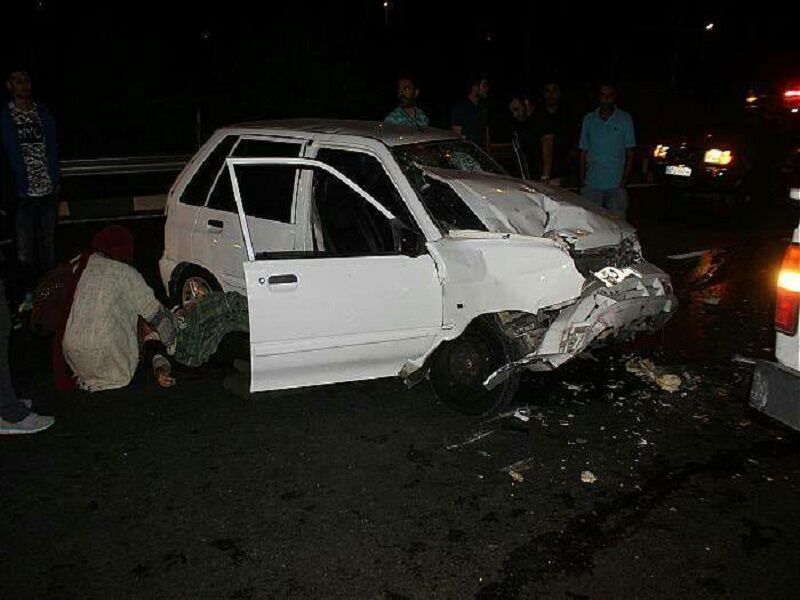 یک کشته و سه مصدوم در تصادف رخ به رخ در مشهد