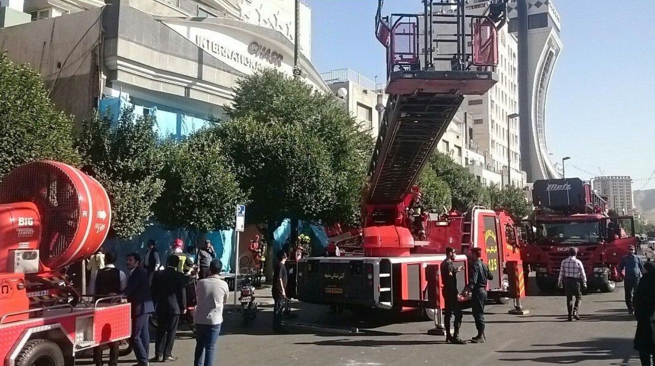 آتش سوزی در هتل قصر مشهد