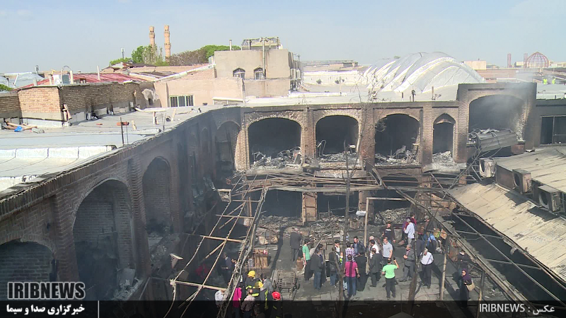 جزئیات مرمت سرای آسیب دیده بازار تاریخی تبریز