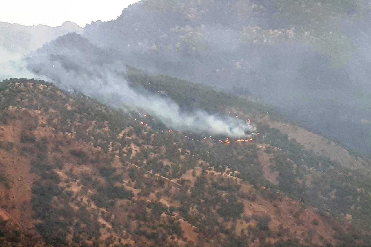 مهار آتش در جنگل‌های مشجر گیلانغرب