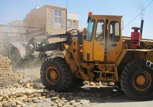 تخریب ساخت و ساز غیرمجاز در شهرستان کوهرنگ