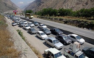 ترافیک سنگین و روان در جاده های مازندران