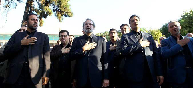 حضور رئیس مجلس در مراسم عزاداری سالار شهیدان