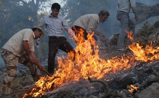 کمبود امکانات در مهار آتش سوزی جنگل‌های کهگیلویه و بویراحمد ‌