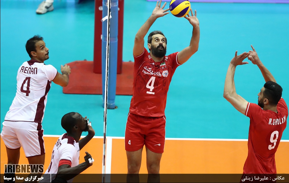 قطر هم مقابل والیبالیست‌های ایران زانو زد