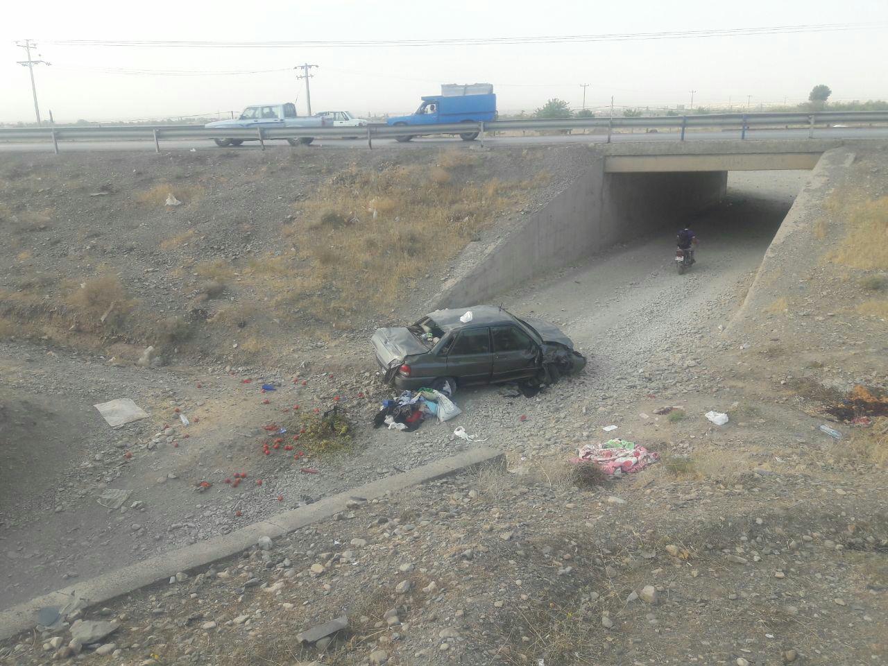 دو کشته و مصدوم در نقطه حادثه خیز محور نیشابور- مشهد