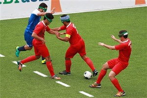 صعود مقتدرانه تیم فوتبال نابینایان ایران به مرحله نیمه نهایی مسابقات آسیایی