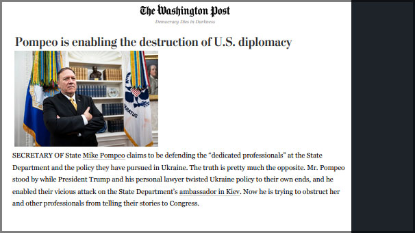 پمپئو دیپلماسی آمریکا را نابود کرد