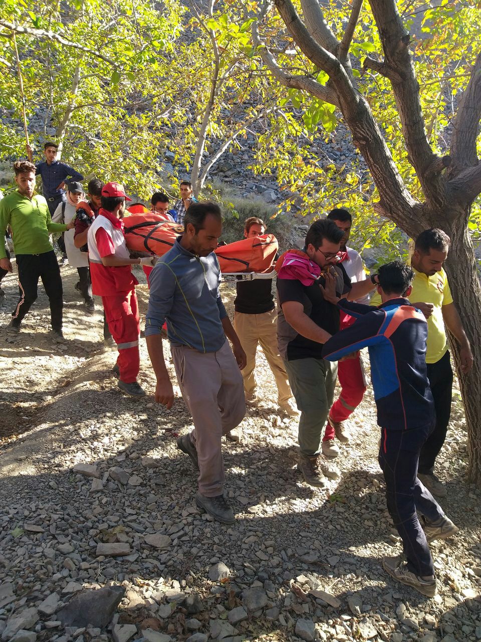 نجات کوهنورد مصدوم در نیشابور