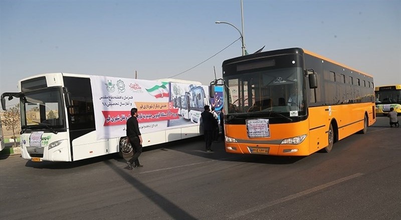 انتقال زائران اربعین با هزار و 500 دستگاه اتوبوس