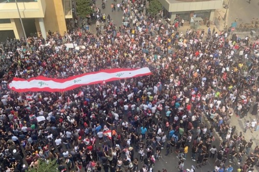 هفتمین روز متوالی اعتراض در لبنان