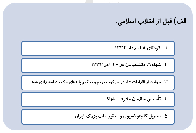 مروری بر جنایت های آمریکا علیه ملت ایران