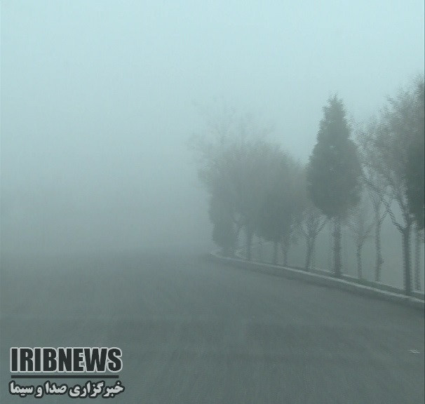 مه آلودی برخی محورها در زنجان