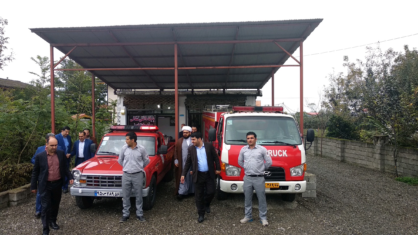 افتتاح نخستین ایستگاه آتش نشانی روستایی