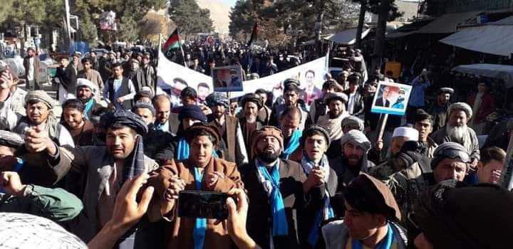 ادامه تظاهرات هواداران عبدالله عبدالله در شمال افغانستان