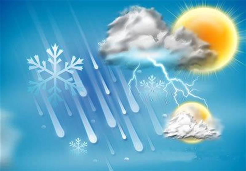 فعالیت سامانه بارشی برف و باران در استان اصفهان