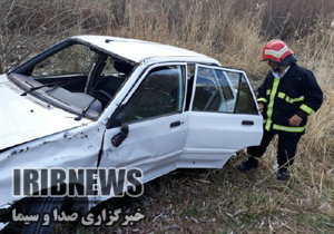 زخمی شدن ۴ نفر براثر واژگونی خودرو در جاده مهاباد-سردشت