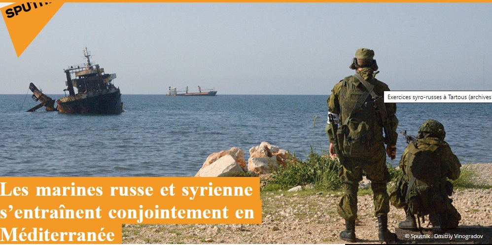 آغاز رزمایش مشترک دریایی روسیه و سوریه در شرق مدیترانه