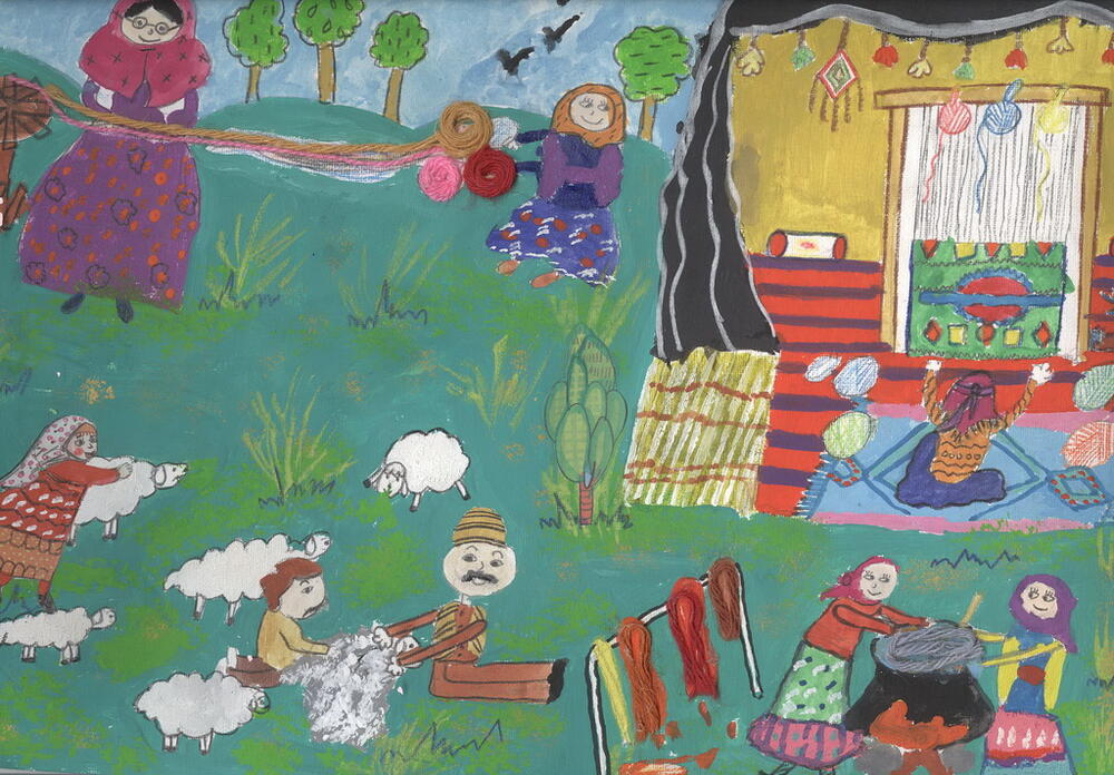 کودکان ایرانی؛ برگزیده مسابقه نقاشی جی کیو ای ژاپن