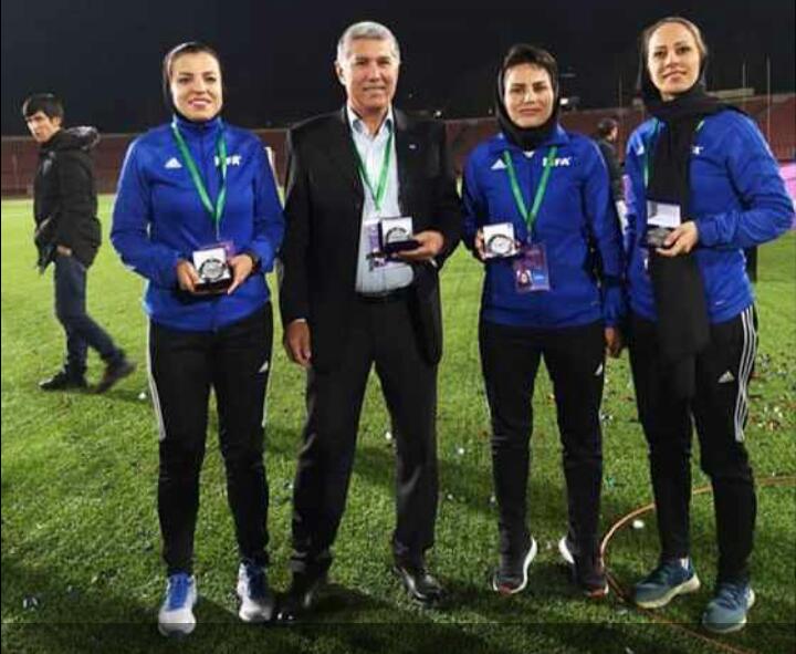 حضور داور فارسی در مسابقات فوتبال دختران آسیای مرکزی