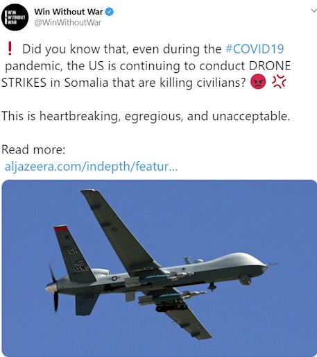 آمریکا از کشتن غیرنظامیان در سومالی دست بر نمی‌دارد
