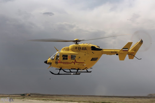 بالگرد اورژانس یزد، ناجی جان موتورسوار ۱۷ ساله در کویر