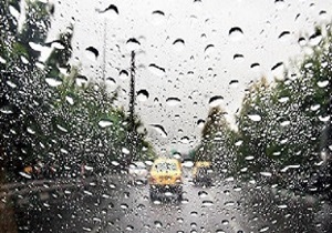 رگبار باران همراه با رعد و برق در استان قزوین