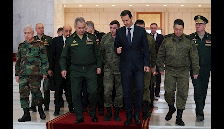 دیدار بشار اسد با وزیر دفاع روسیه