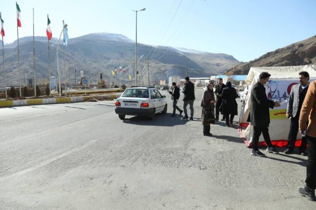بازدید فرمانده انتظامی استان از مبادی ورودی بدره