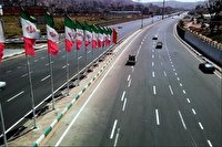 کاهش سیر تردد وسایل نقلیه به استان