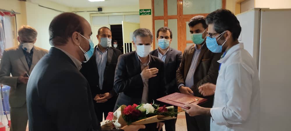 بازدید شهردار و اعضای شورای اسلامی دهدشت از بیمارستان امام خمینی