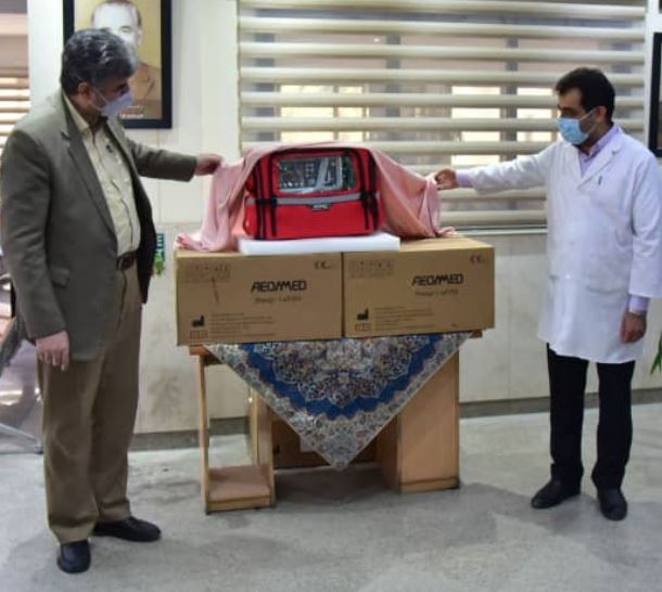 اهدای سه دستگاه ونتیلاتور از سوی سازمان ملل به بیمارستان اردکان