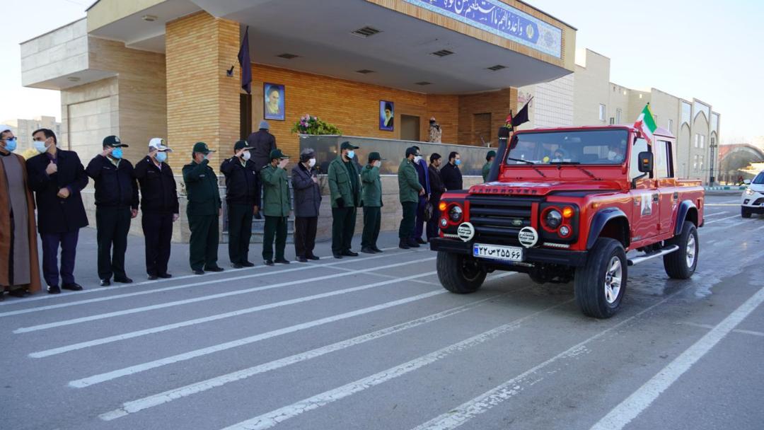 کاروان اتومبیلرانی از قزوین عازم مزار شهید سلیمانی شد