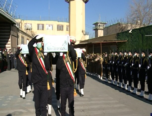 وداع با پیکر شهدای گمنام در زندان کرمانشاه