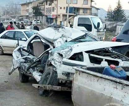 حادثه رانندگی با دو مصدوم و یک فوتی در کلاردشت