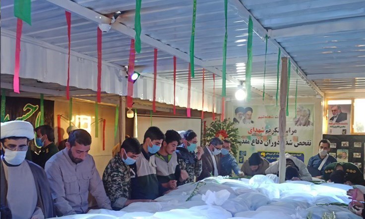 تکریم ۴۰ شهید تازه تفحص شده در مهران