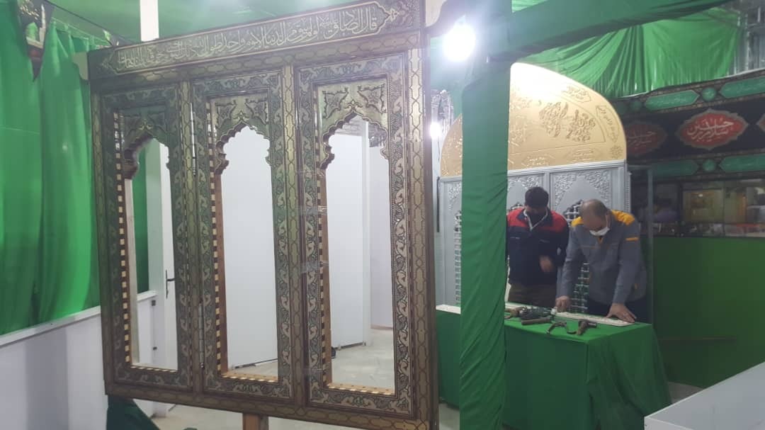 افتتاح کارگاه ساخت پنجره های سرداب مقدس امام زمان (عج ) در زرندیه
