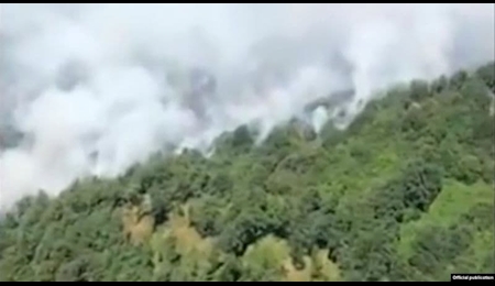 چهارمین روز از آتش سوزی جنگل‌های کوهستانی هیرکانی