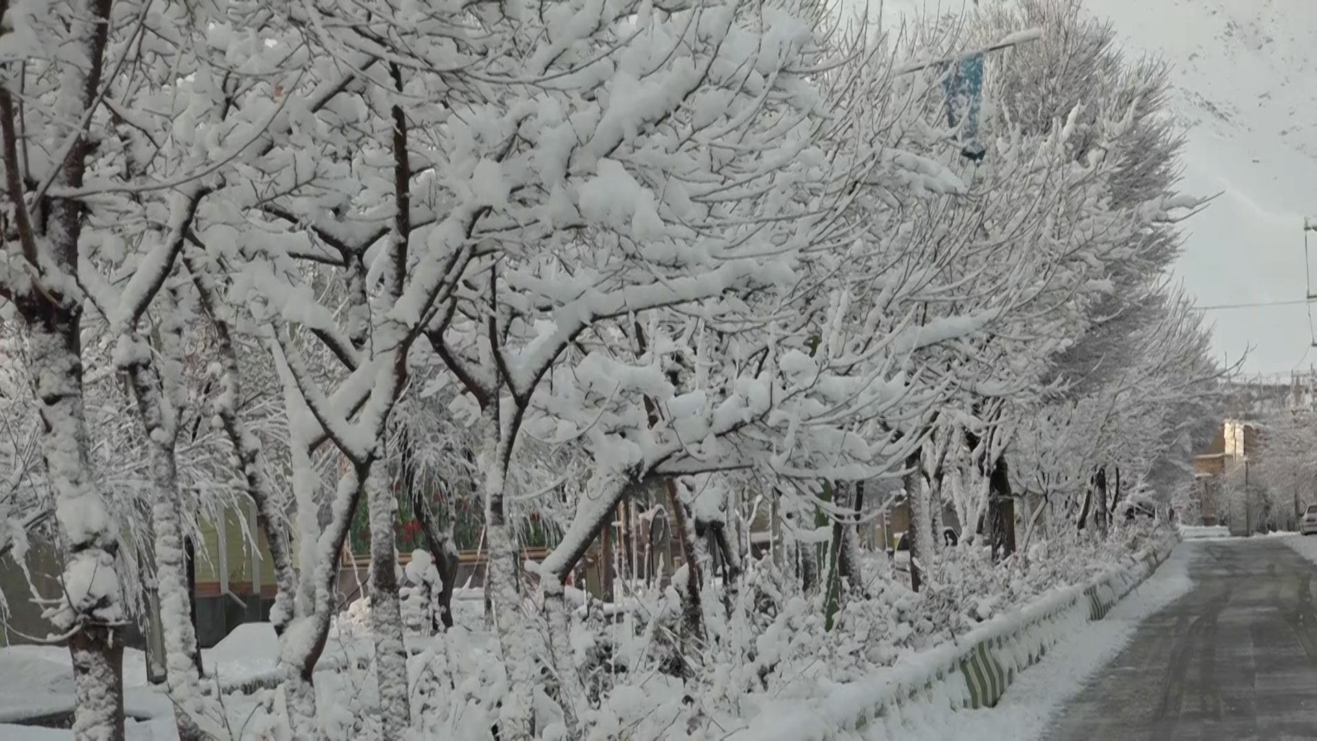 برف زمستانی در غرب استان