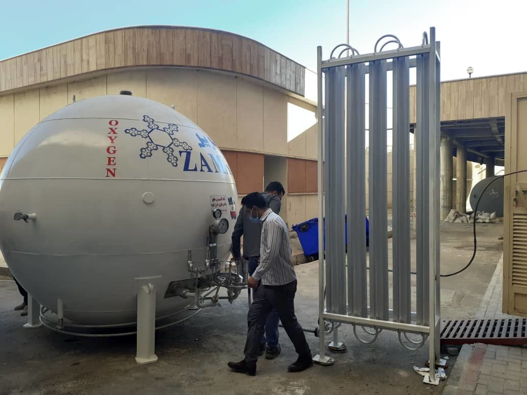 راه اندازی مخازن اکسیژن بیمارستان‌های استان