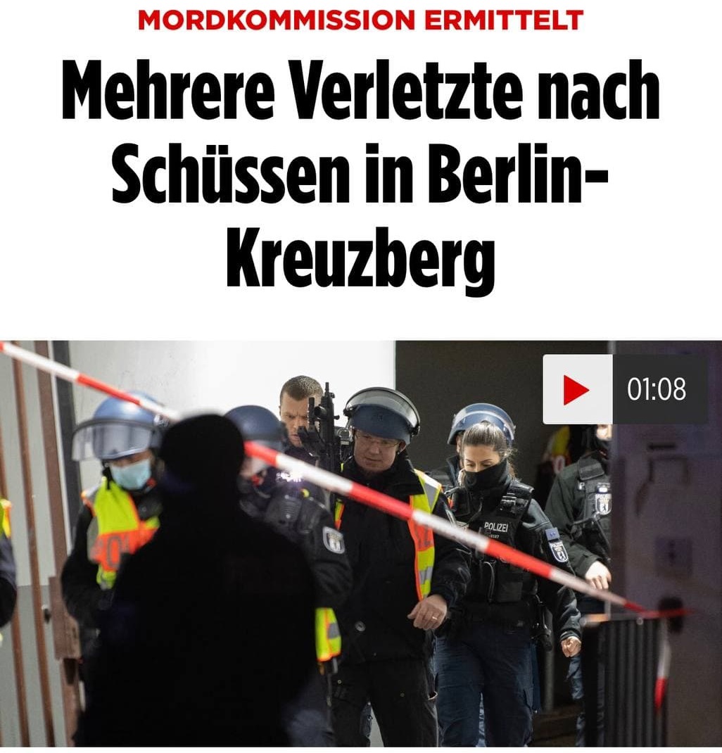 پلیس آلمان به دنبال عامل تیراندازی در برلین