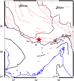 زمین لرزه جناح شهرستان بستک خسارتی نداشت