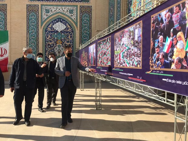 افتتاح نمایشگاه حماسه‌های ماندگار در حرم مطهر حضرت شاهچراغ (ع)