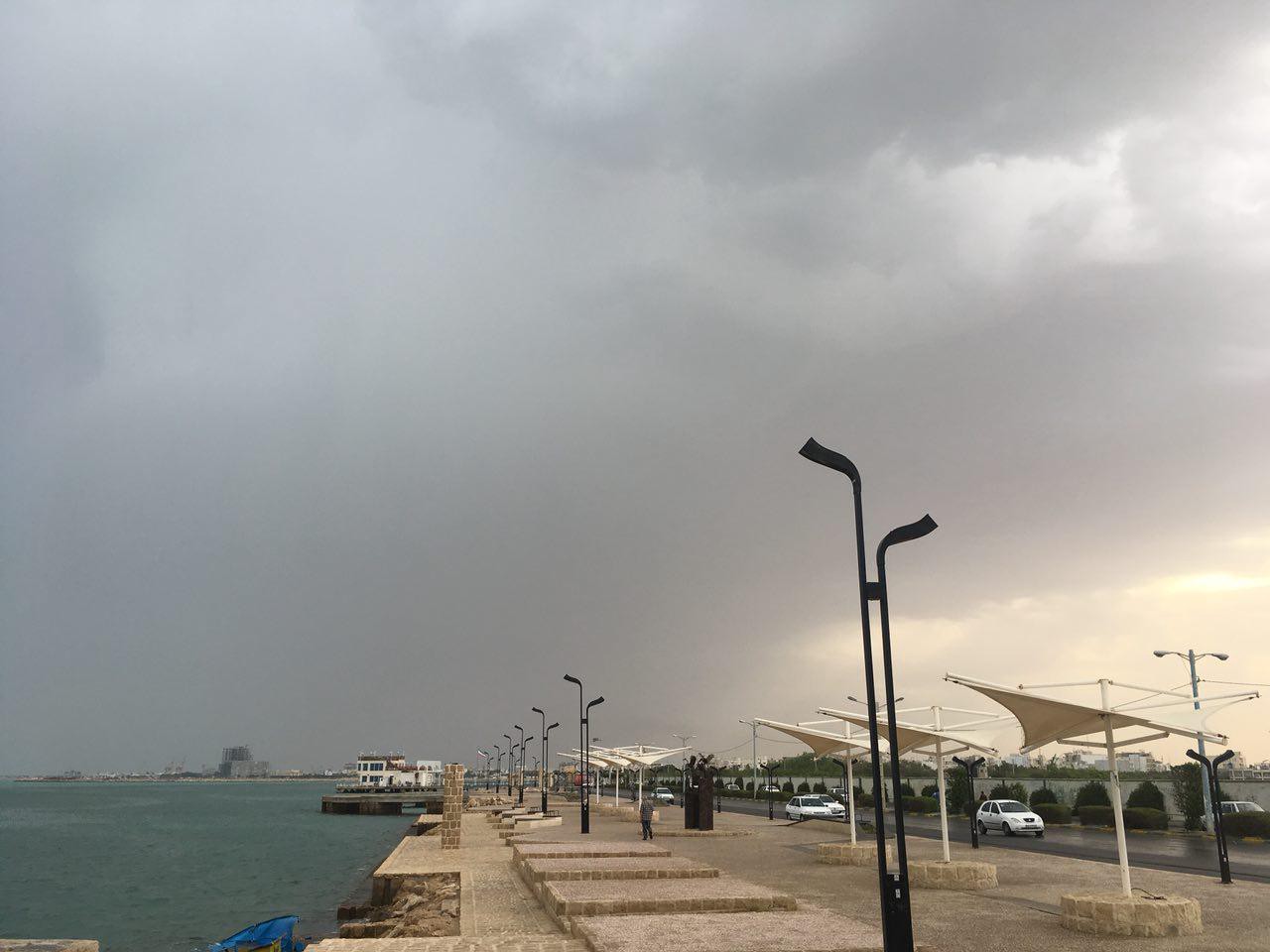 بیشترین بارش در بندر امام حسن دیلم ثبت شد