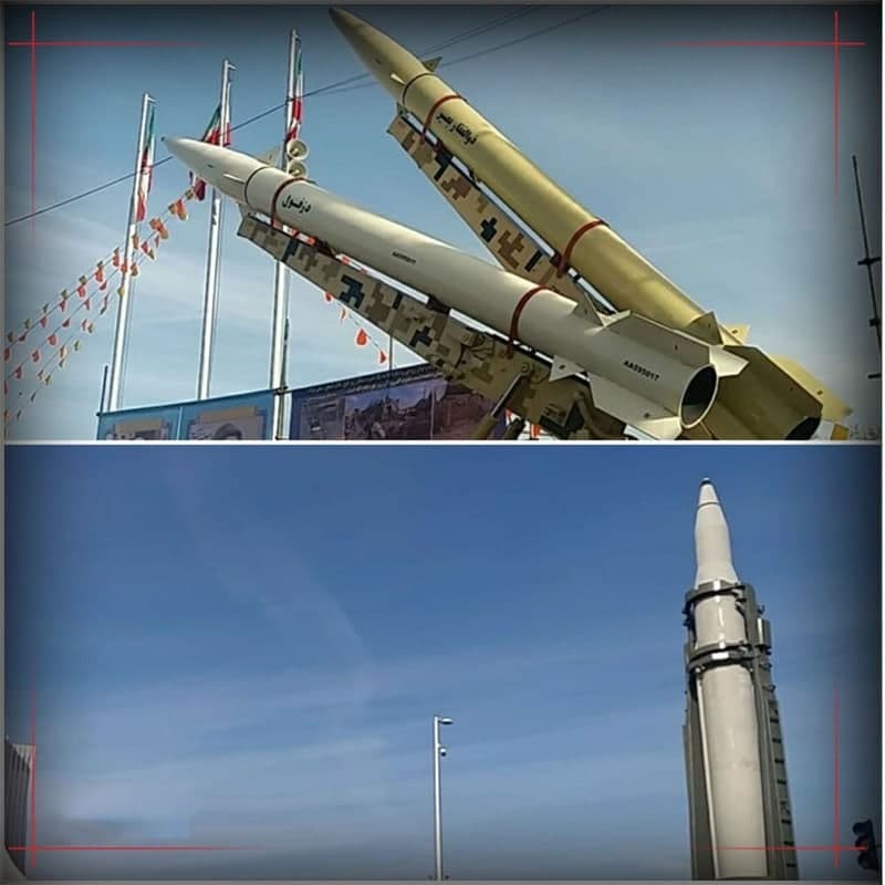 نمایش موشک‌های بالستیک سپاه در تهران