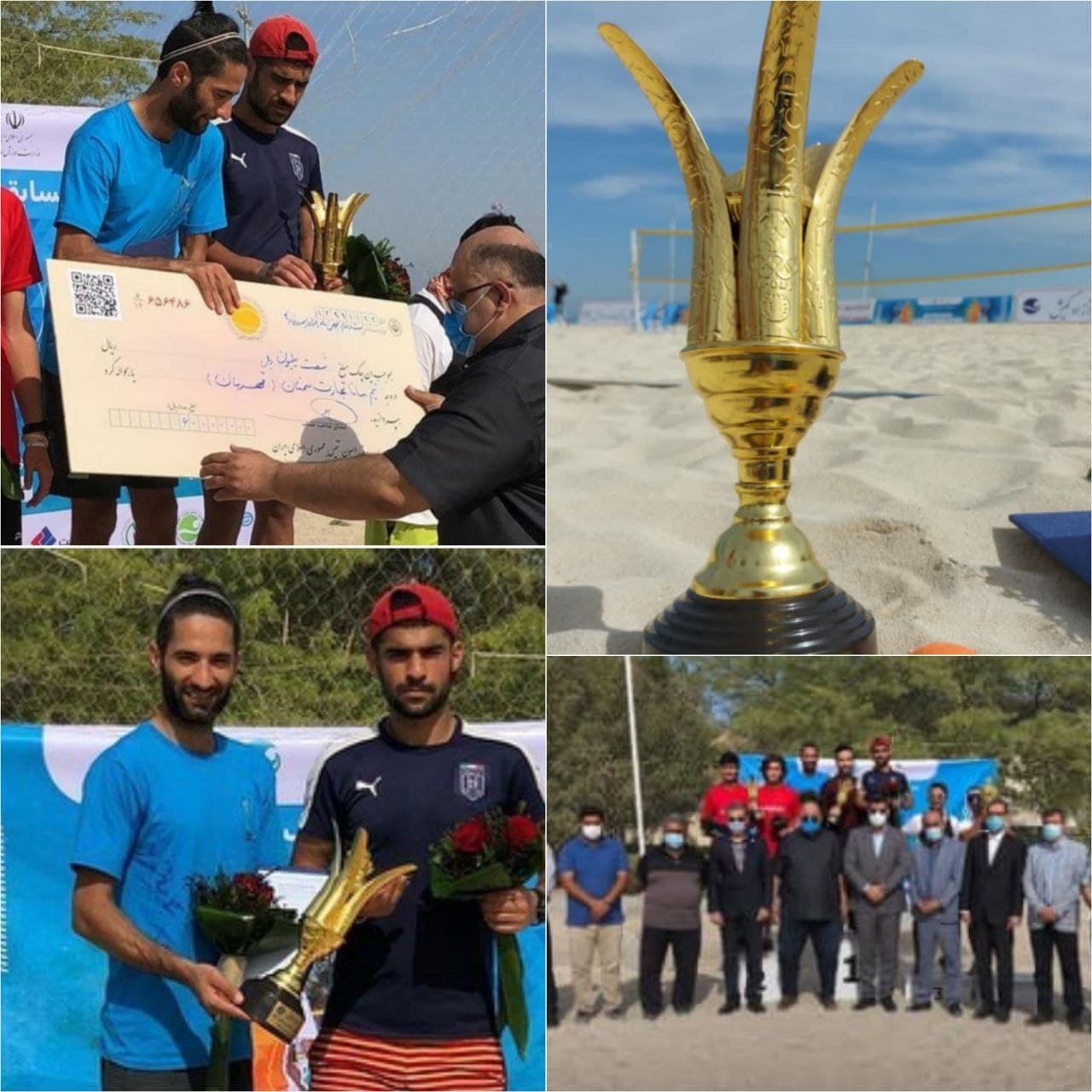 قهرمانی نماینده سمنان در تنیس ساحلی ایران