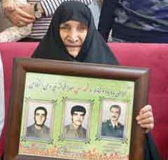 تجلیل از مادر شهیدان علی، حسن و حسین سلطانی در مشهد