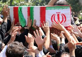 تشییع پیکر شهید حیران در شیراز