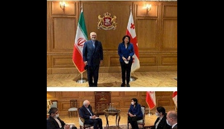 دیدار ظریف با رئیس جمهور گرجستان